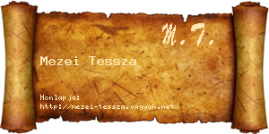 Mezei Tessza névjegykártya
